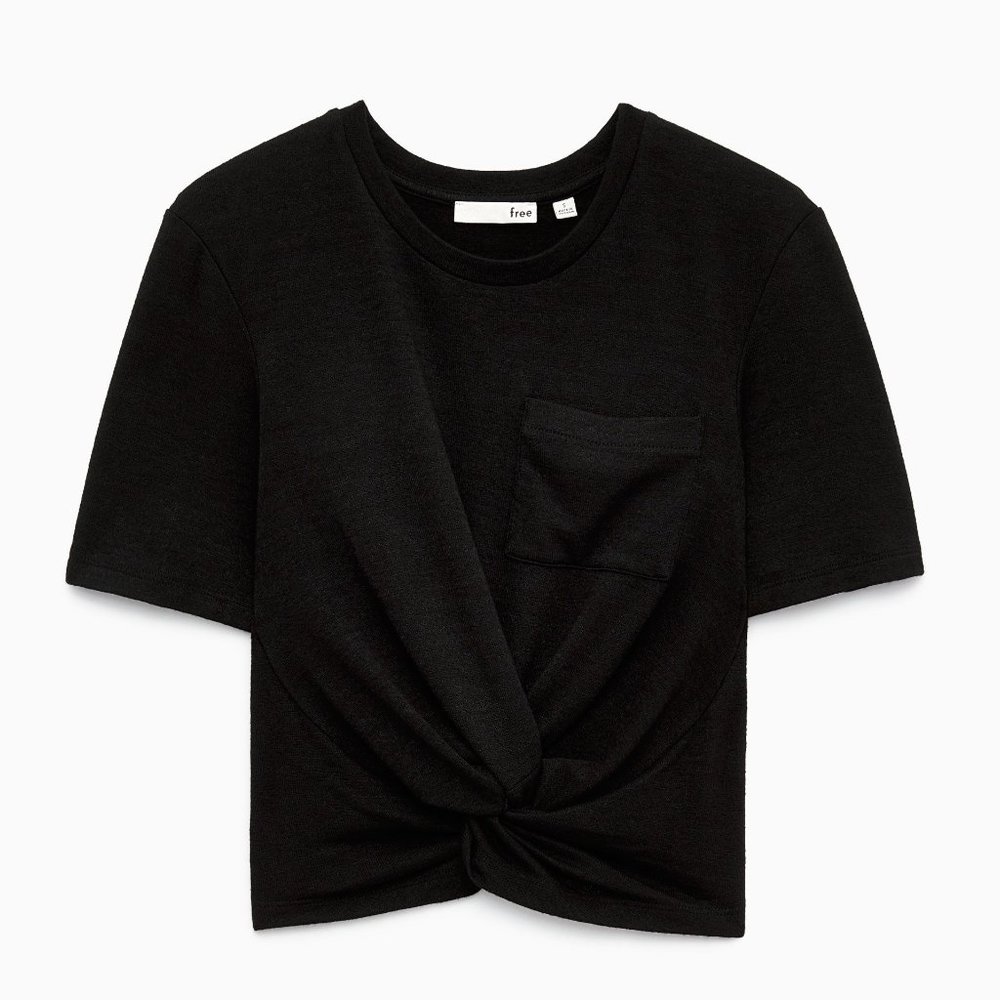 Wilfred Black Crop Top